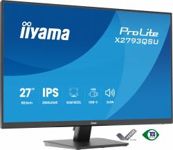 iiyama ProLite X2793QSU-B1 écran plat de PC 68,6 cm [27"] 2560 x 1440 pixels Quad HD LED Noir 