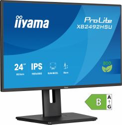 iiyama ProLite XB2492HSU-B1 écran plat de PC 60,5 cm [23.8"] 1920 x 1080 pixels Full HD LED Noir 