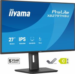 iiyama ProLite XB2797HSU-B1 écran plat de PC 68,6 cm [27"] 1920 x 1080 pixels Full HD LED Noir 