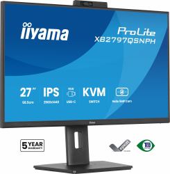 iiyama ProLite XB2797QSNPH-B1 27IN IPS LCD 4MS 2560X1440 350CD/M2 HDMI/DP/USB 2 écran plat de PC 68,6 cm [27"] 2560 x 1440 pixels Quad HD Noir 