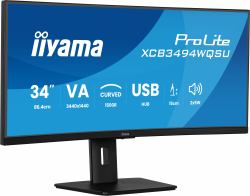 iiyama ProLite XCB3494WQSU-B1 écran plat de PC 86,4 cm [34"] 3440 x 1440 pixels UltraWide Quad HD LED Noir 