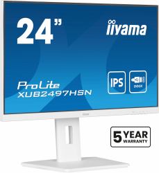 iiyama ProLite XUB2497HSN-W2 écran plat de PC 60,5 cm [23.8"] 1920 x 1080 pixels Full HD LED Blanc 