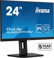 iiyama XUB2497HSU-B2 écran plat de PC 60,5 cm [23.8"] 1920 x 1080 pixels Full HD LED Noir 