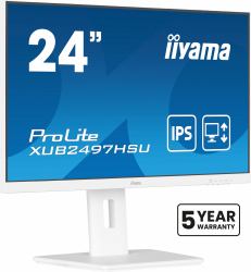 iiyama ProLite XUB2497HSU-W2 écran plat de PC 60,5 cm [23.8"] 1920 x 1080 pixels Full HD LED Blanc 