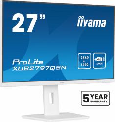 iiyama G-MASTER XUB2797QSN-W2 écran plat de PC 68,6 cm [27"] 2560 x 1440 pixels Quad HD LED Blanc 