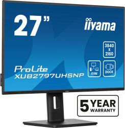 iiyama ProLite XUB2797UHSNP-B1 écran plat de PC 68,6 cm [27"] 3840 x 2160 pixels 4K Ultra HD LED Noir 