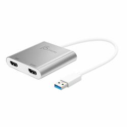 j5create JUA365-N Adaptateur Multi-Moniteur USB™ 3.0 vers Double HDMI 