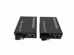 Lanview LVN-MED-SC-1000BASE-X-2 convertisseur de support réseau Monomode 
