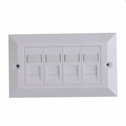 Lanview LVN126188UK-4 boitier de prise de courant RJ-45 Blanc 
