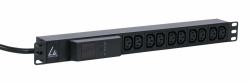 Lanview LVR261877 unité de distribution d'énergie 10 sortie[s] CA 1U Noir 
