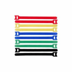 Lanview LVT-CABLESTRAPS1512-10MULTI serre-câbles Attache-câbles à crochets et à boucles Polypropylène [PP] Multicolore 10 pièce[s] 