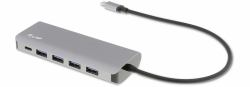 LMP 22366 hub & concentrateur USB 3.2 Gen 1 [3.1 Gen 1] Type-C 5000 Mbit/s Argent 