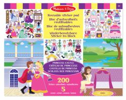 Melissa & Doug Reusable Sticker Pad - Princess Castle adhésif pour enfant 
