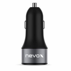 nevox 1679 chargeur d'appareils mobiles Universel Noir Allume-cigare Charge rapide Auto 