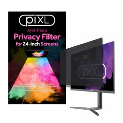 piXL 27-Inch Monitor Anti-Peep Privacy Screen Filter Anti-Glare Anti-Static 61 cm [24"] Moniteur Filtre de confidentialité sans bords pour ordinateur 