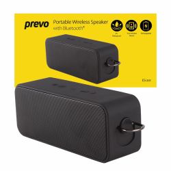 PREVO ES-201 Portable IP7 Waterproof Wireless Speaker with Bluetooth, USB, SD & 2 x 10W Speakers Sans fil 
