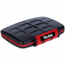 Rollei 22782 logement pour carte mémoire 12 cartes Caoutchouc Noir, Rouge 