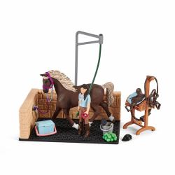 schleich HORSE CLUB Box de lavage pour chevaux Emily & Luna 