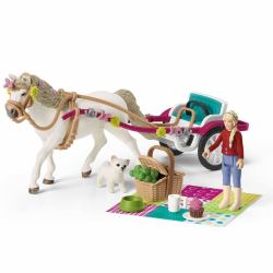 schleich HORSE CLUB Calèche pour le spectacle équestre 