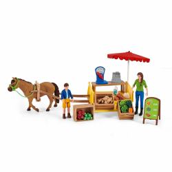 schleich FARM WORLD Étal mobile de la ferme 