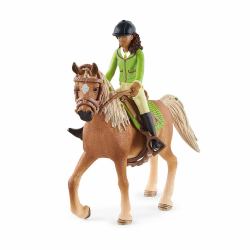 schleich HORSE CLUB Cavalière Sarah et Mystery 