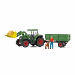 schleich FARM WORLD Tracteur avec remorque 