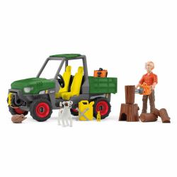 schleich FARM WORLD Garde forestier avec véhicule 