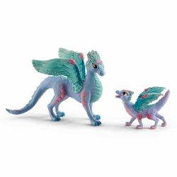 schleich BAYALA Dragon aux fleurs et son petit 