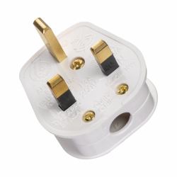 scolm UK MAINS PLUG 13A Wh BS1363