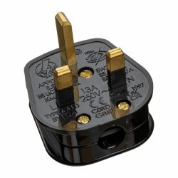 scolm UK MAINS PLUG 13A Bk BS1363