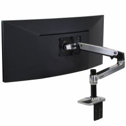 Ergotron LX Series Desk Mount LCD Arm 86.4 cm [34"] Black (LX DESK MOUNT LCD ARM POLISHED - UP TO 34 IN MONITORS 113 KG 10Y)