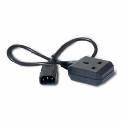 APC NetShelter - Cordon d'alimentation - Prises C14 et BS1363 - 10 A - 0,61m (POWER CORD - IEC 320 C14 TO UK RECEPTACLE)