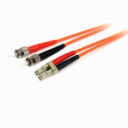 StarTech.com 2m Fiber Optic Cable - Multimode Duplex 62.5/125 LSZH Fiber Jumper Cord - LC/ST (CABLE 2M PATCH FIBRA DUPLEX - MULTIMODO 62.5/125 LC A ST IN)