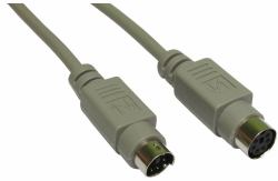 Cables Direct EX-102 PS/2 cable 2 m 6-p Mini-DIN Grey (CDL 2m PS/2 Extension Cable)