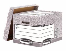 Fellowes Bankers Box Boîte à archives Gris (System Standard Box Grey [FSC] Pack of 10 333X285X380mm)