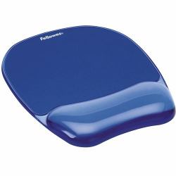 Fellowes 91141 tapis de souris Bleu (Fellowes 91141 Crystal Gel Mousepad Wrist Support Blue)