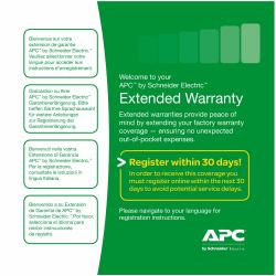 APC Warranty extension for service pack,, 3 years, for new product purchases, repair or replace coverage (EXTENDED WARRANTY 3YR - STOCKABLE PART NUMBER IN)
