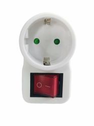 Microconnect GRUTIMER2 protection surtension Blanc 1 sortie[s] CA 230 V (Safety socket adapter, white - 230V / 16A / 3500W - Ideal for private use in the kitchen, living room and bedroom - Warranty...