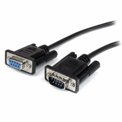 StarTech.com 0.5m Black Straight Through DB9 RS232 Serial Cable - M/F (DB9 RS232 SERIAL EXTENSIONCABLE - 0.5M BLACK MALE TO FEMALE CABLE)