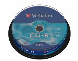 Verbatim CD-R Extra Protection 700 Mo 52x 10 pièce[s] (Verbatim CD-R 700MB 52X Extra Protection Surface 10 Pack)
