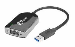 Siig JU-VG0211-S1 USB graphics adapter Black (Siig USB 3.0 to VGA Multi Monitor Video JU-VG0211-S1)