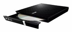 ASUS SDRW-08D2S-U Lite optical disc drive DVD±RW Black (ASUS SDRW-08D2S-U LITE - Disk drive - DVDÂ±RW [Â±R DL] / DVD-RAM - 8x/8x/5x - USB 2.0 - external - black)