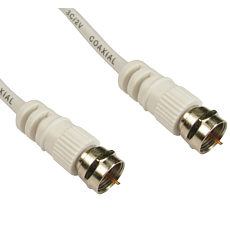 Cables Direct 2FW-15 coaxial cable 15 m F-type White (CDL 15m F Connector - White)
