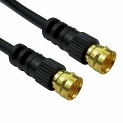 Cables Direct 2FK-15 coaxial cable 15 m F-type Black (CDL 15m F Connector - Black)