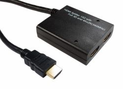 Cables Direct HD-SLT402 video splitter HDMI 2x HDMI (2 Port High Speed HDMI Splitter)
