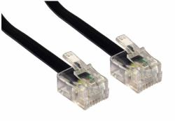 Cables Direct RJ-11, 1m Black (CDL 1m RJ11 to RJ11 Modem - Bl)