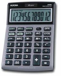 Aurora DT661 calculator Desktop Silver (Aurora DT661 Desk Calculator)