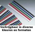 GBC CombBind Binding Combs 8mm A4 21R (GBC 4028234 8mm Blue Comb Binders)