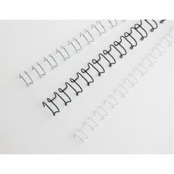 GBC Peignes métalliques MultiBind blanc 10 mm [100] (GBC IB165283 10mm White Wire Binders)