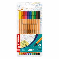STABILO Point 88 (Stabilo Point 88 Fineliner Assorted Wallet [10])